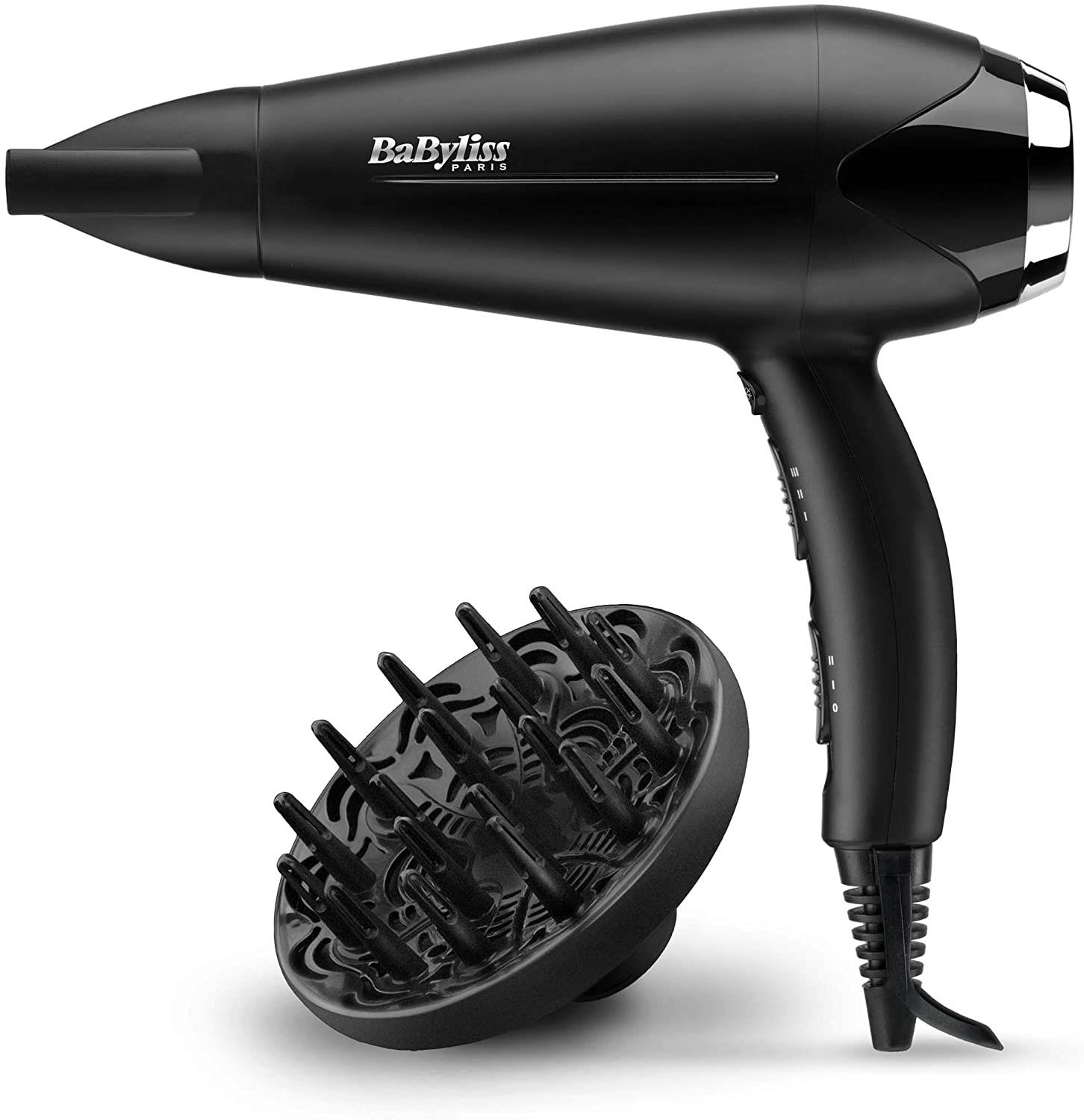 BABYLISS Phon Babyliss Turbo Smooth 2200 W tecnologia ioni nero
